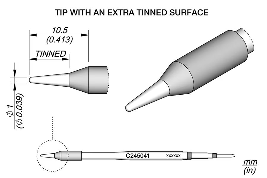 C245041 | Cartridge, Conical Ø1.0 S2 image 1