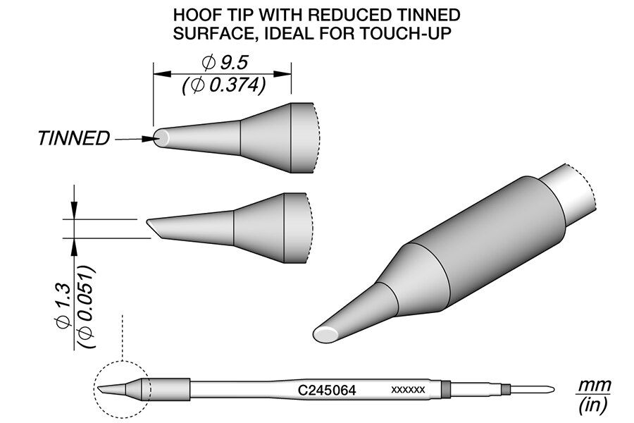 C245064 | Cartridge, Bevel Ø1.3 image 1