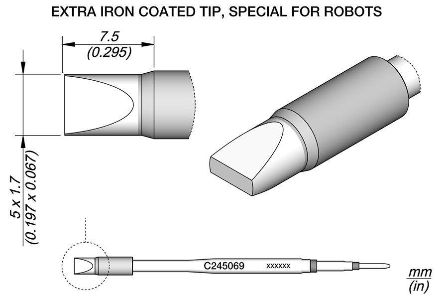 C245069 | Cartridge, Chisel 5 x 1.7 HT image 1