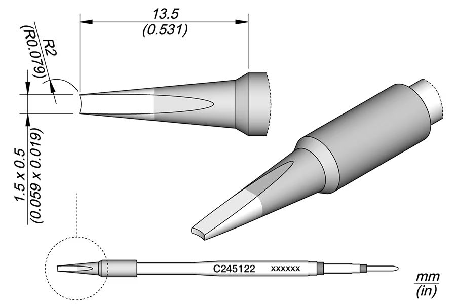 C245122 | Cartridge, Pin/Connect.1.5 x 0.5 image 1