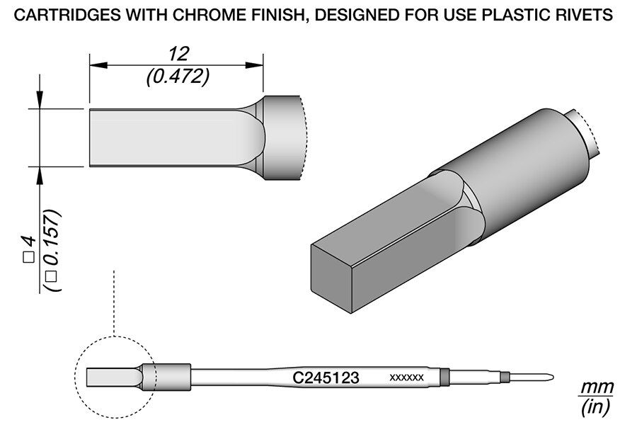 C245123 | Cartridge, for Plastics 4 x 4 image 1