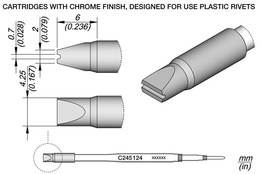 C245124 | Cartridge, for Plastics 4.25 x 2 image 1