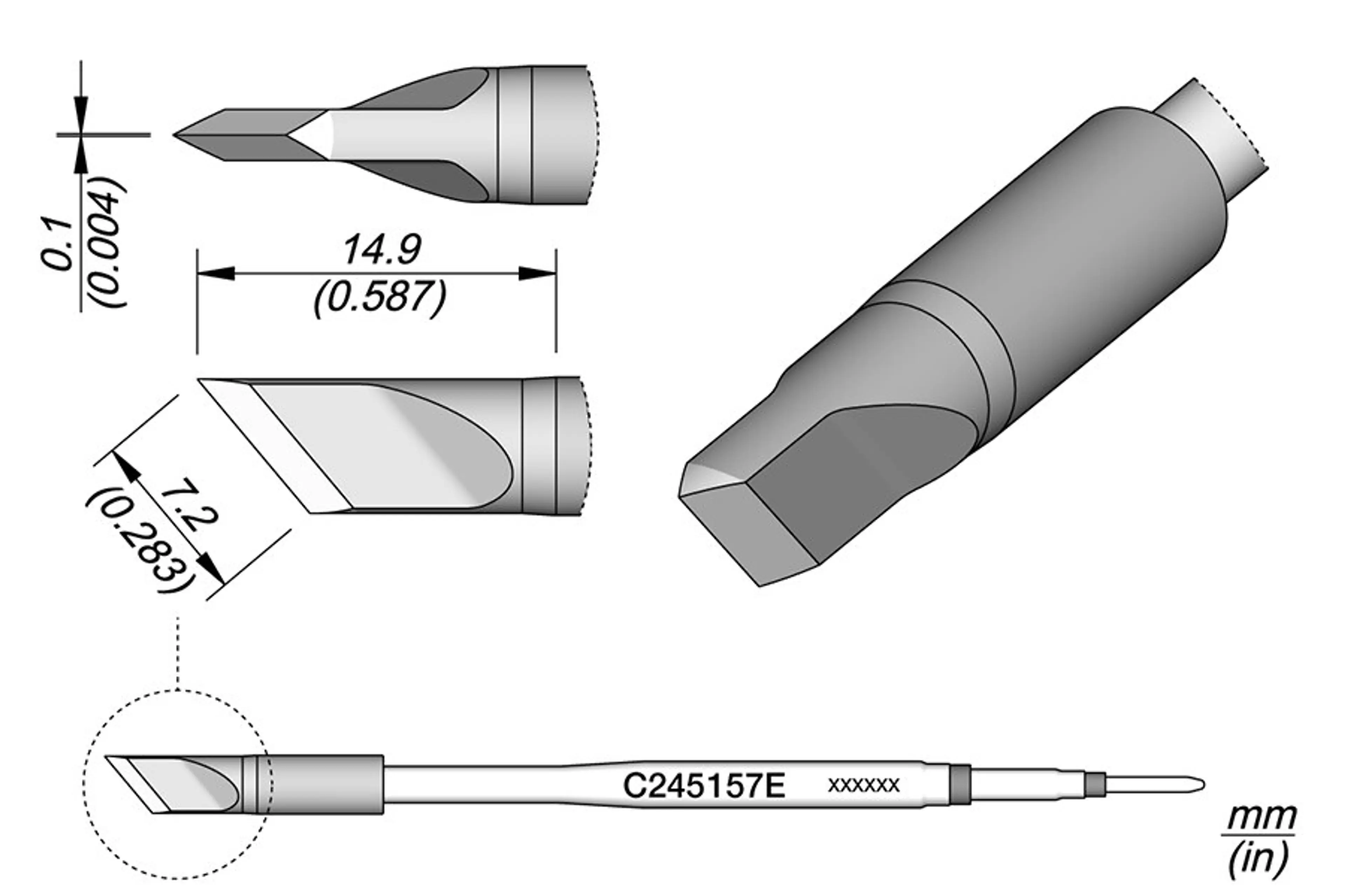 C245157E | Cartridge Knife 7.2 S1 EL