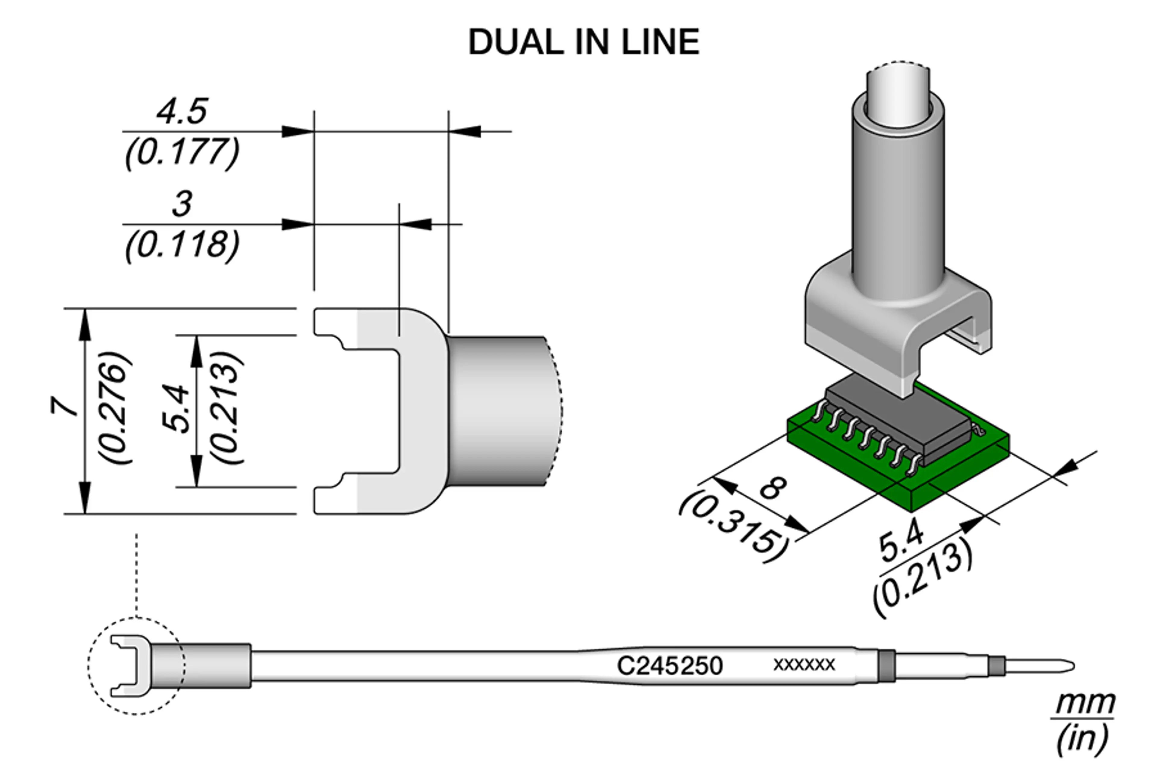 C245250 | Cartridge, Tunnel 5.4 x  8.0