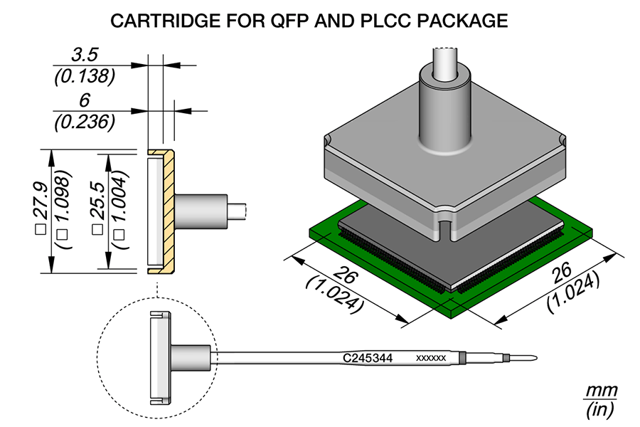 C245344 | Cartridge QFP 26.0 x 26.0 image 1