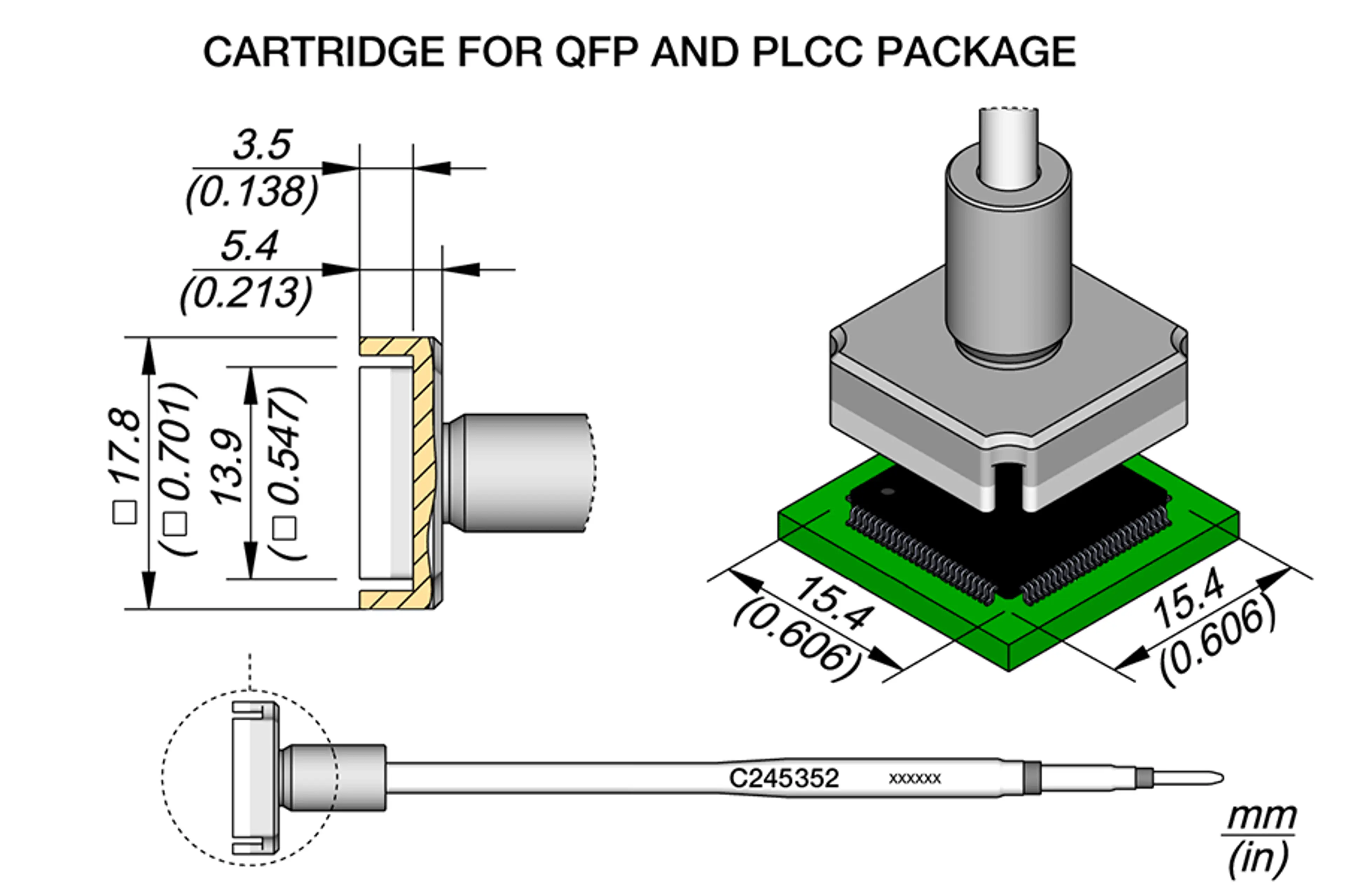 C245352 | Cartridge QFP 15.4 x 15.4
