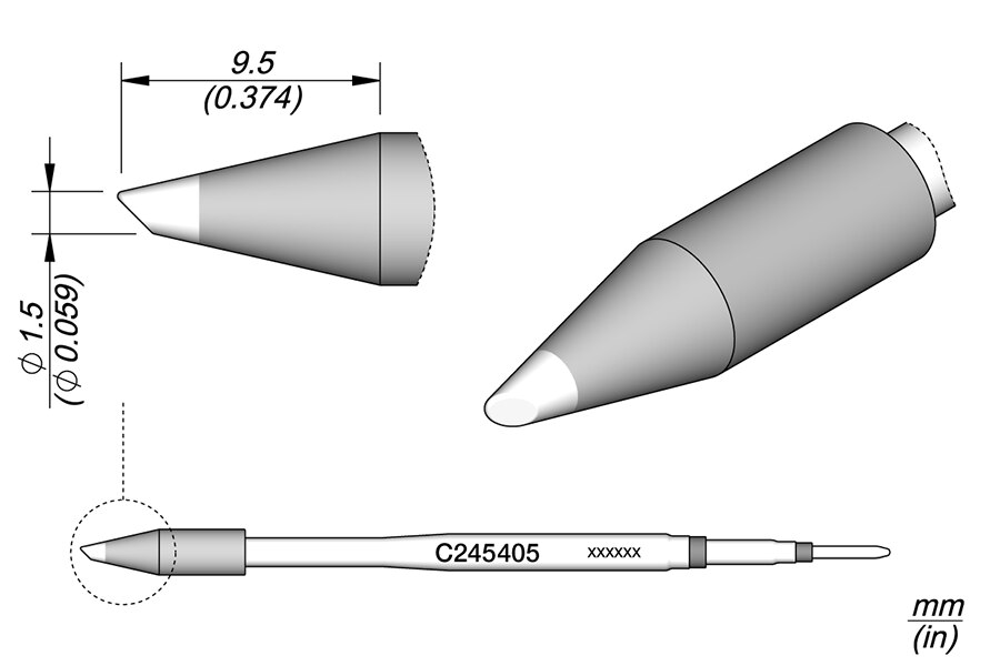 C245405 | Cartridge, Bevel Ø1.5 HT image 1