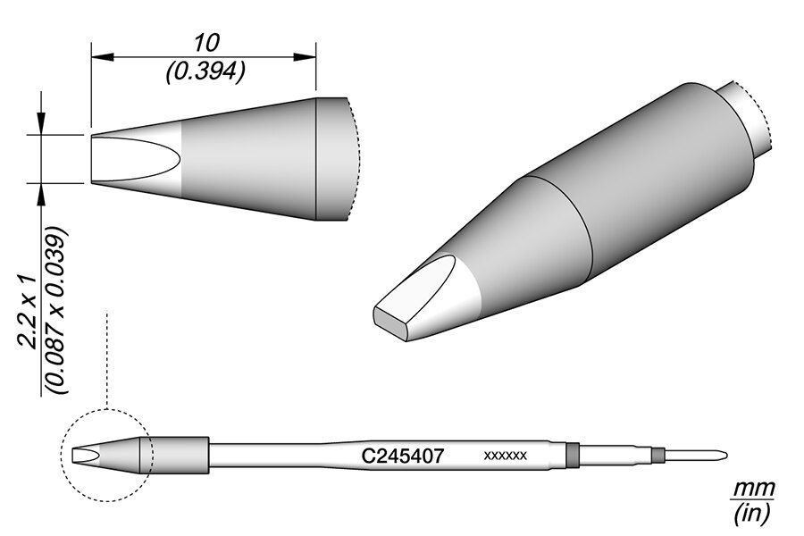 C245407 | Cartridge, Chisel 2.2 x 1 HT image 1
