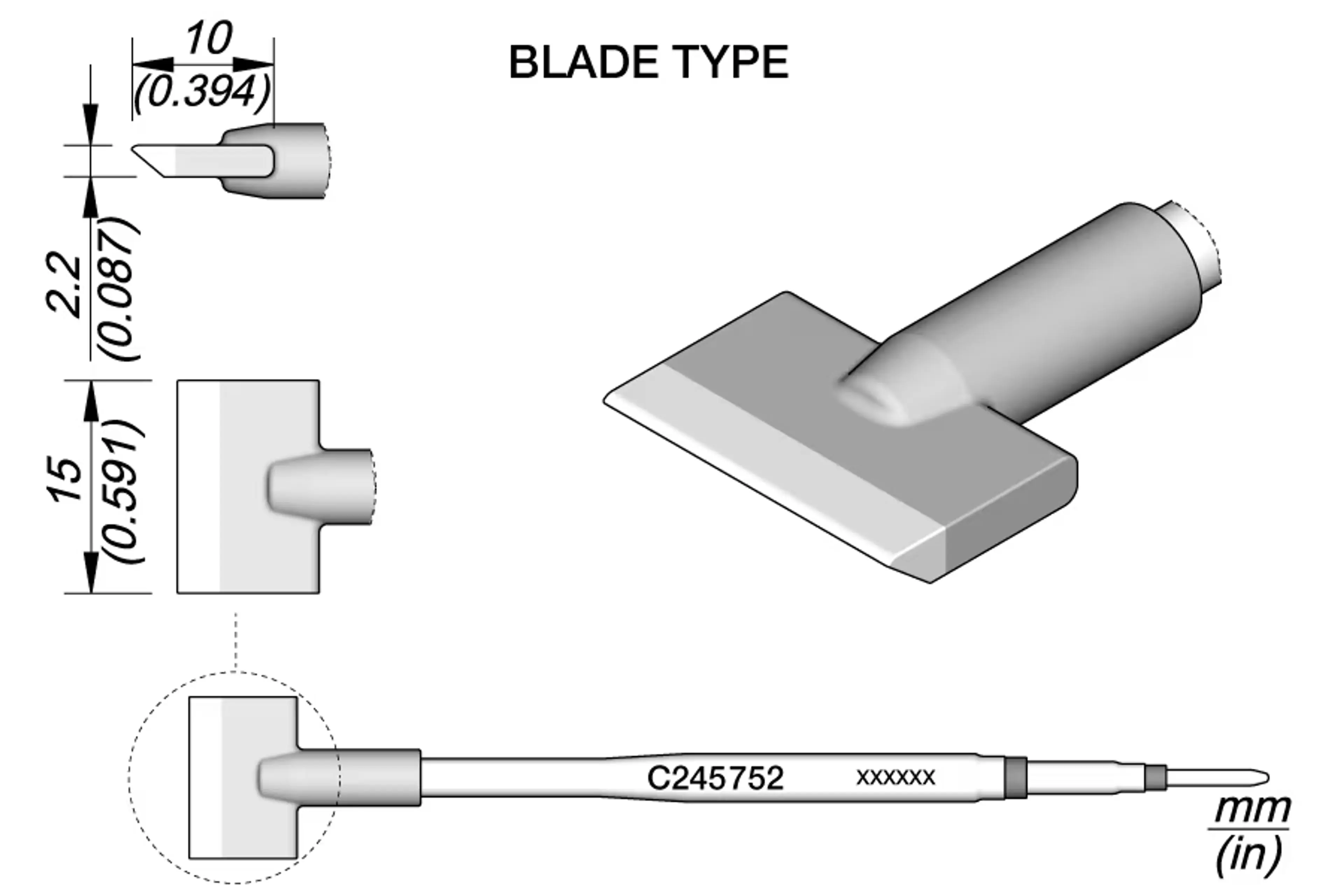 C245752 | Cartridge, Blade 15.0