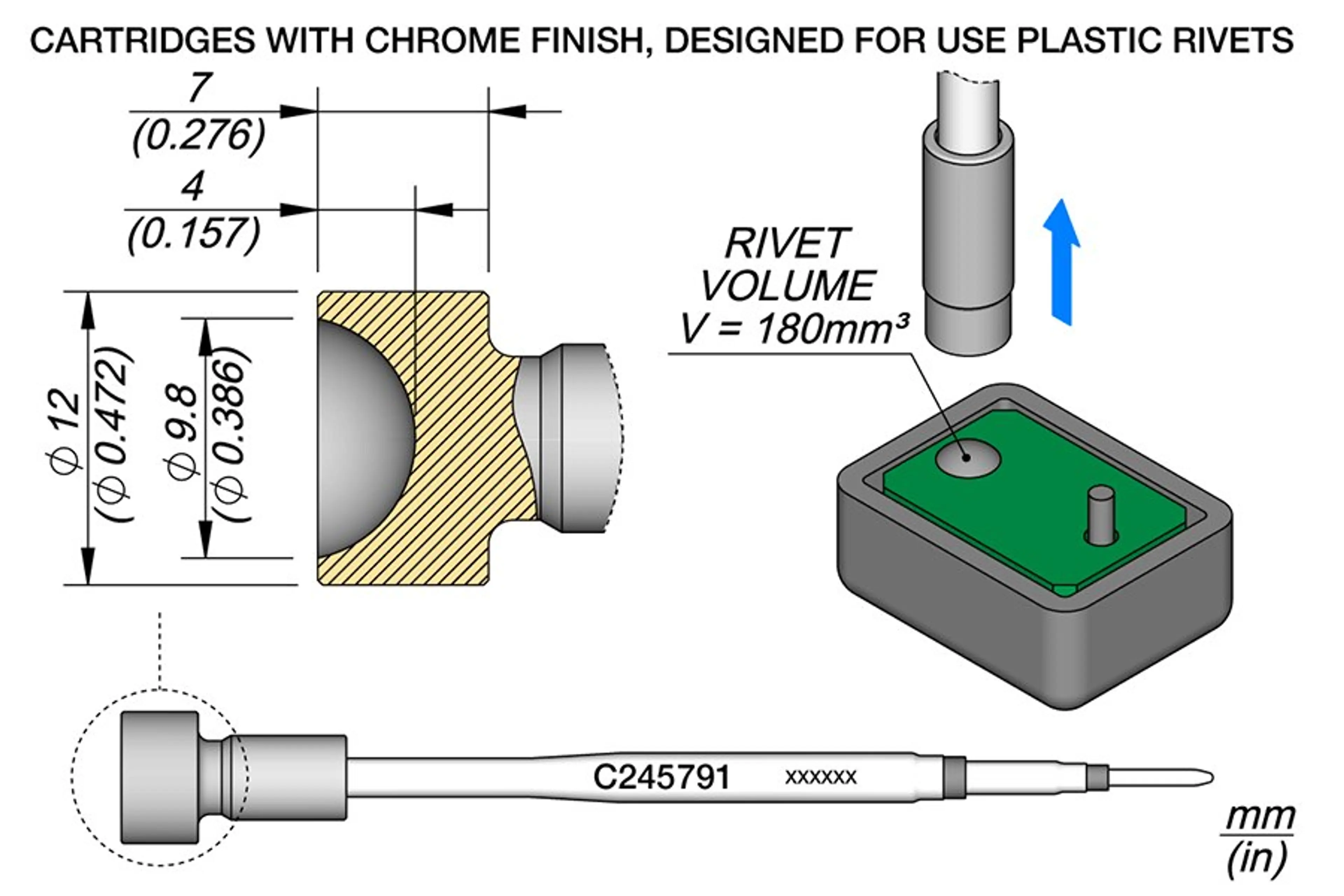 C245791 | Cartridge Rivet Ø10