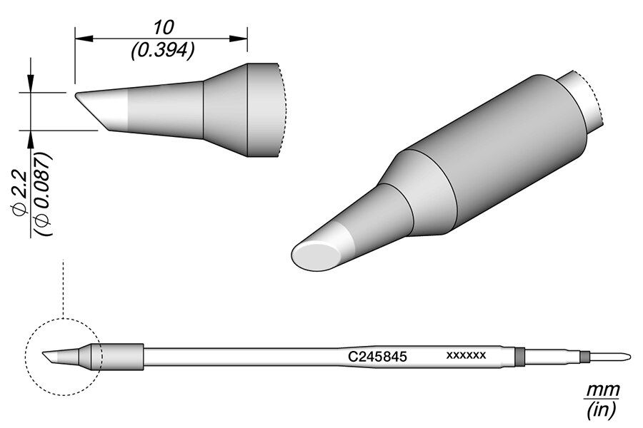 C245845 | Cartridge, Bevel Ø2.2 L image 1