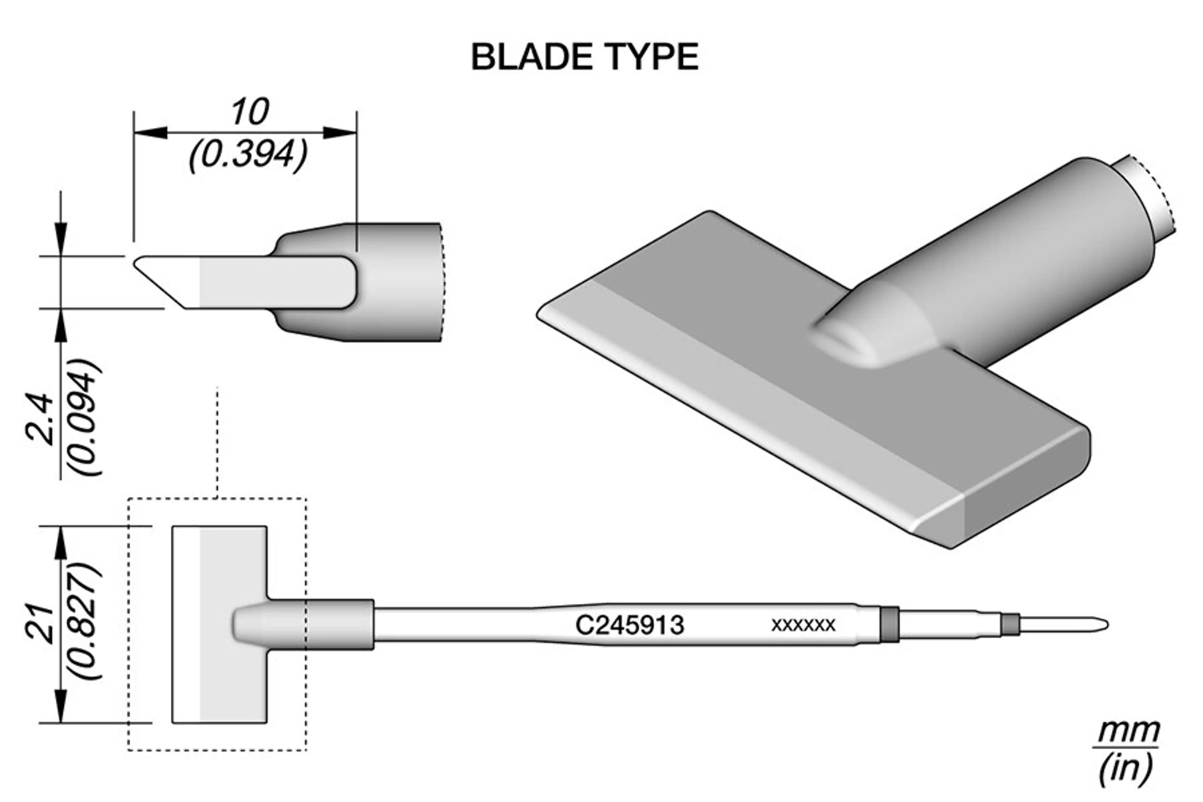 C245913 | Cartridge, Blade 21.0