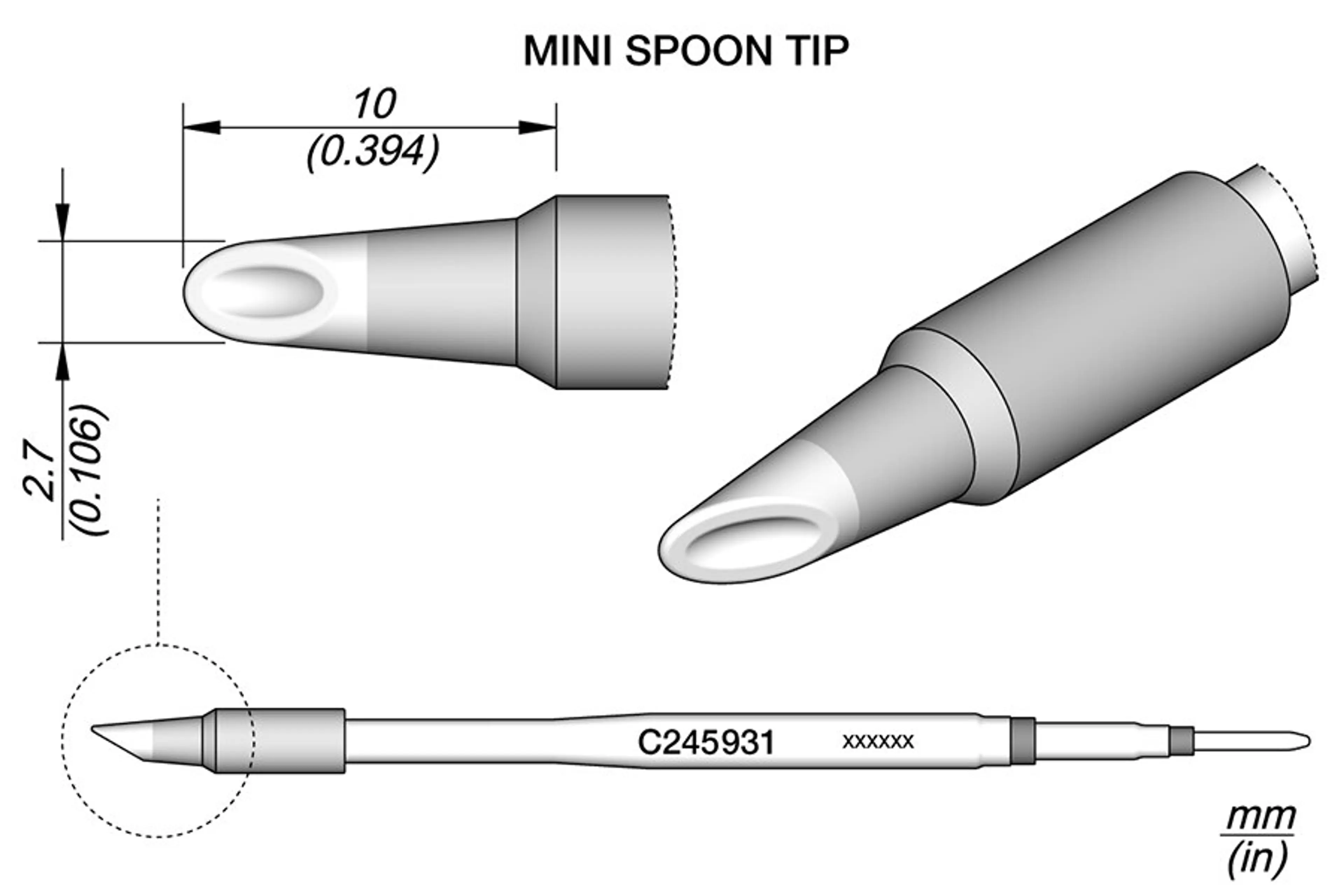 C245931 | Cartridge, Spoon Ø2.7