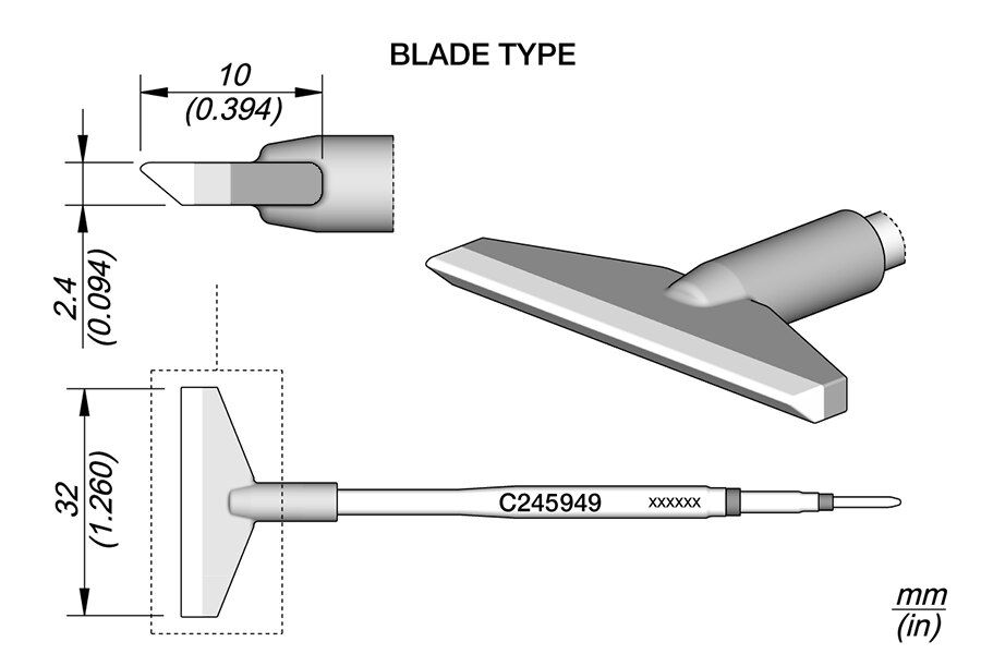 C245949 | Cartridge, Blade 32.0 image 1
