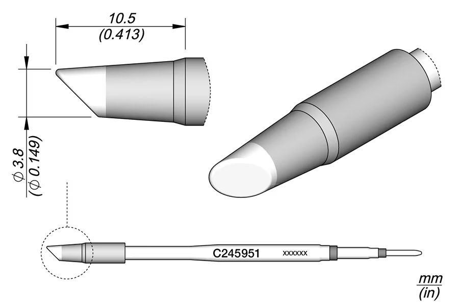 C245951 | Cartridge, Bevel Ø3.8 HT image 1