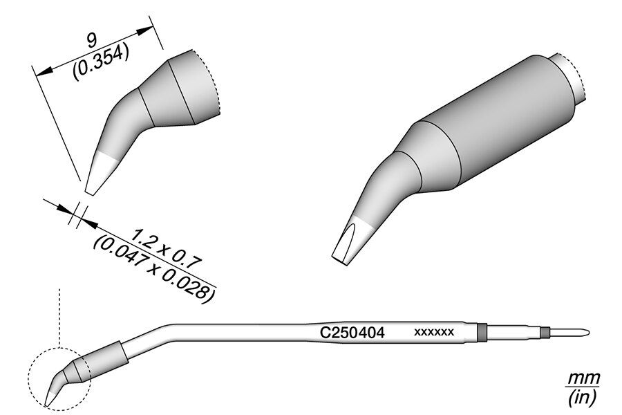 C250404 | Cartridge, Bent 1.2 x 0.7 image 1