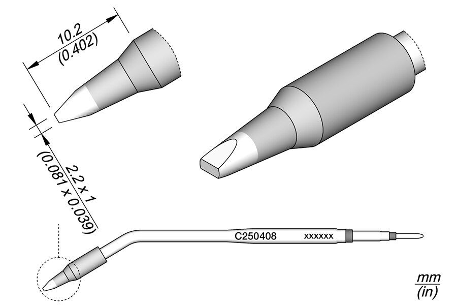C250408 | Cartridge, Chisel 2.2 x 1 S1 image 1