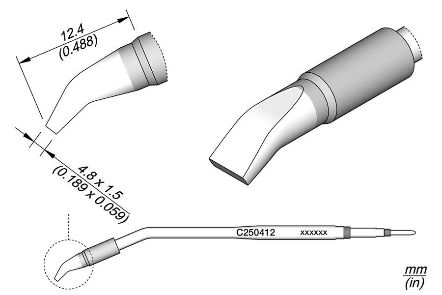 C250412 | Cartridge, Bent 4.8 x 1.5 image 1
