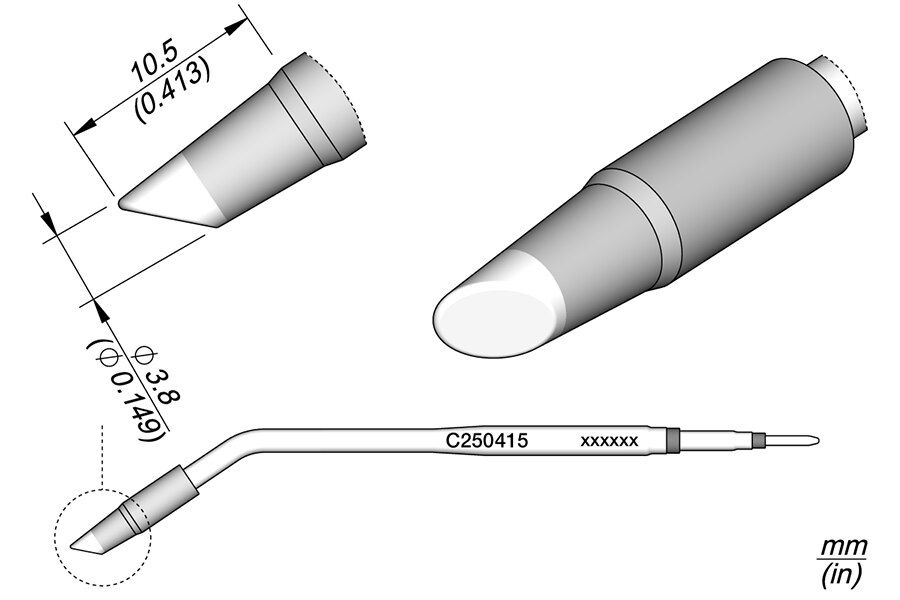 C250415 | Cartridge, Bevel Ø3.8 image 1