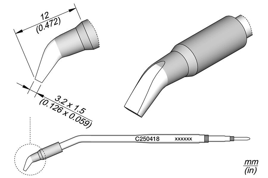 C250418 | Cartridge, Bent 3.2 x 1.5 image 1