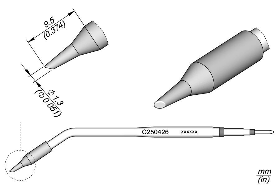 C250426 | Cartridge Bevel Ø 1.3 image 1