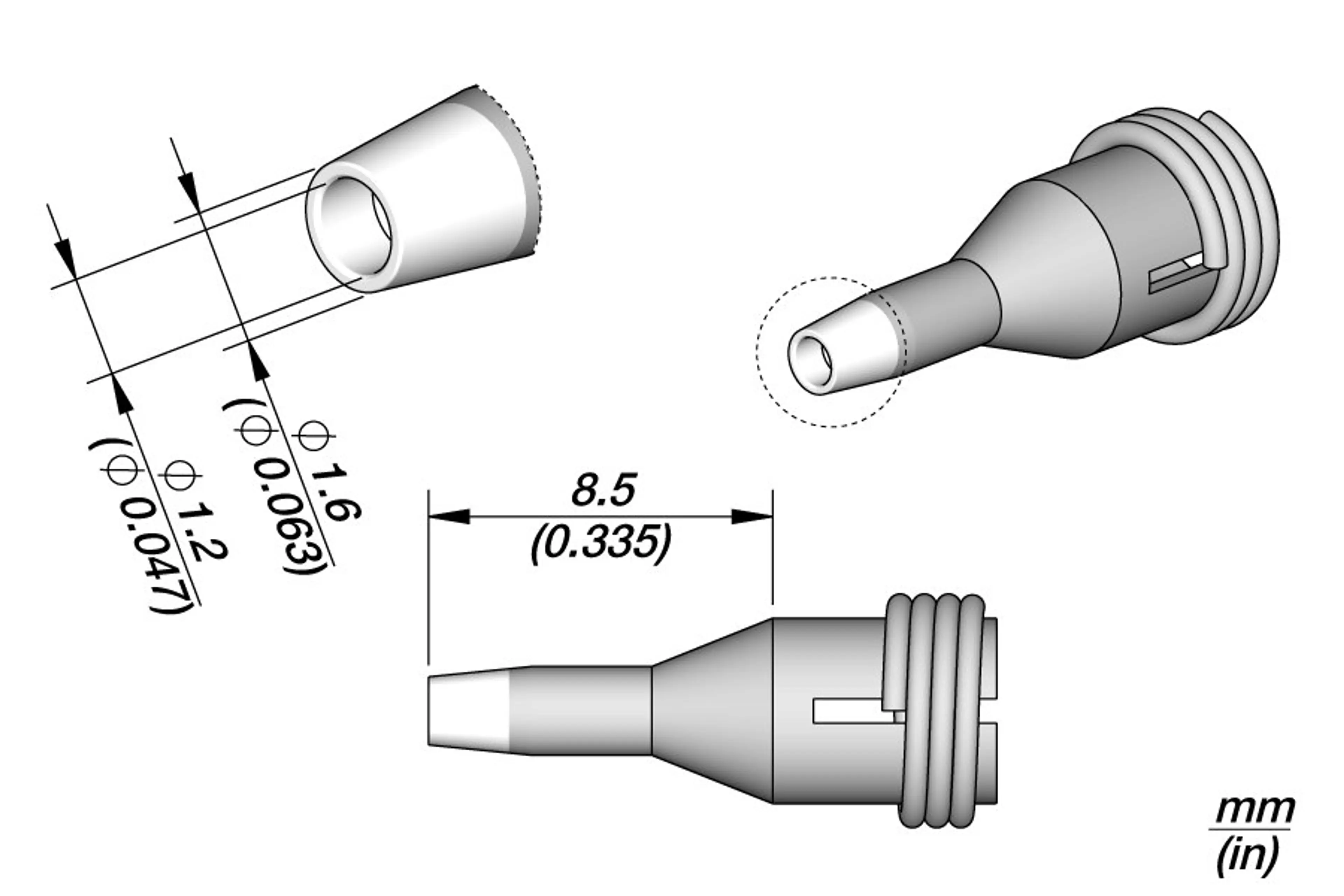 C360004 | Microdesoldering Tip Ø1.2