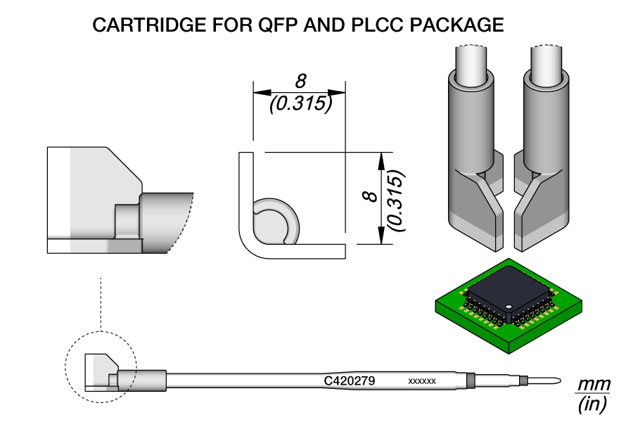 C420279 | Cartridge, QFP 8.0 image 1