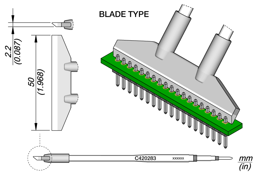 C420283 | Cartridge, Blade 50.0 image 1