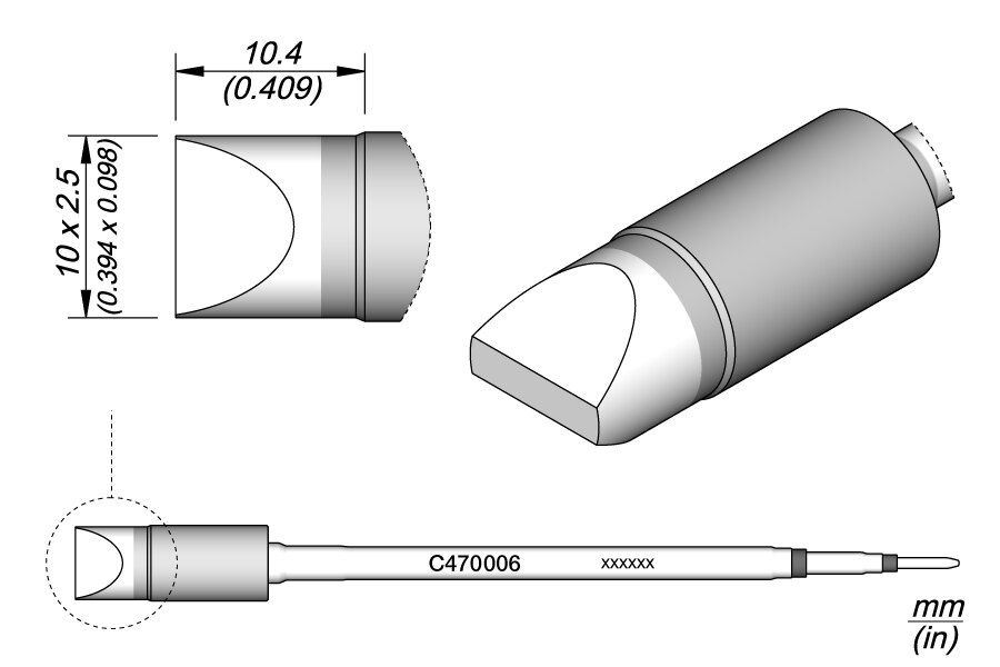 C470006 | Cartridge, Chisel 10 x 2.5 image 1