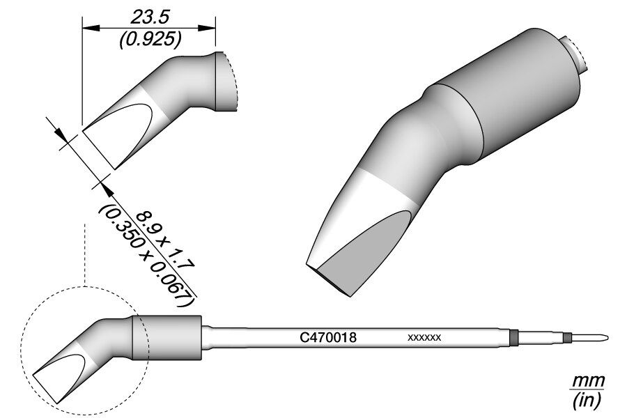 C470018 | Cartridge, Bent 8.9 x 1.7 image 1