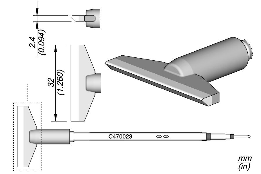 C470023 | Cartridge, Blade 32.0 image 1