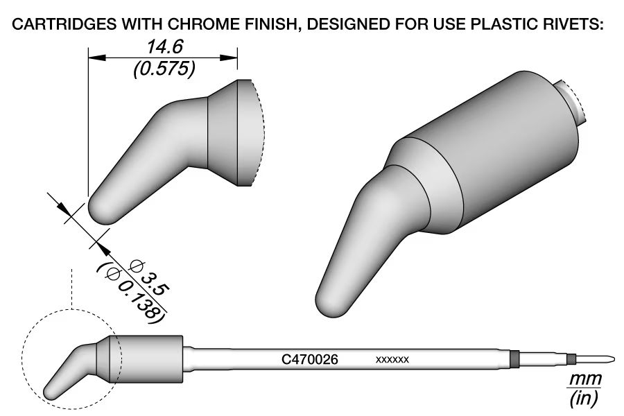 C470026 | Cartridge, for Plastics Ø3.5 image 1