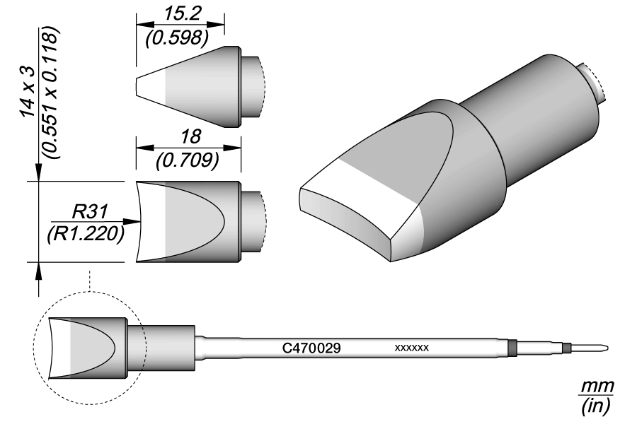 C470029 | Cartridge, Pin/Connector R.31 image 1
