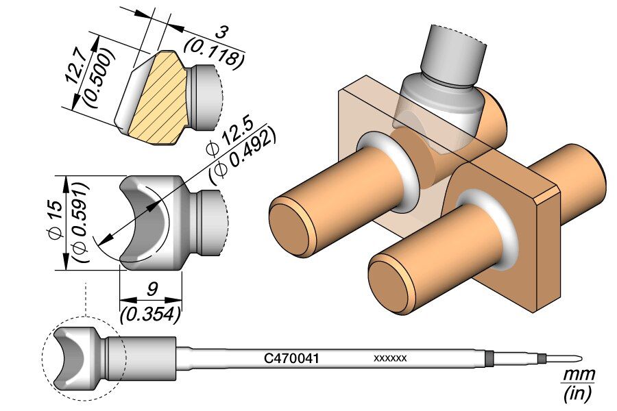 C470041 | Cartridge, Pin/Connector Ø12.5 image 1