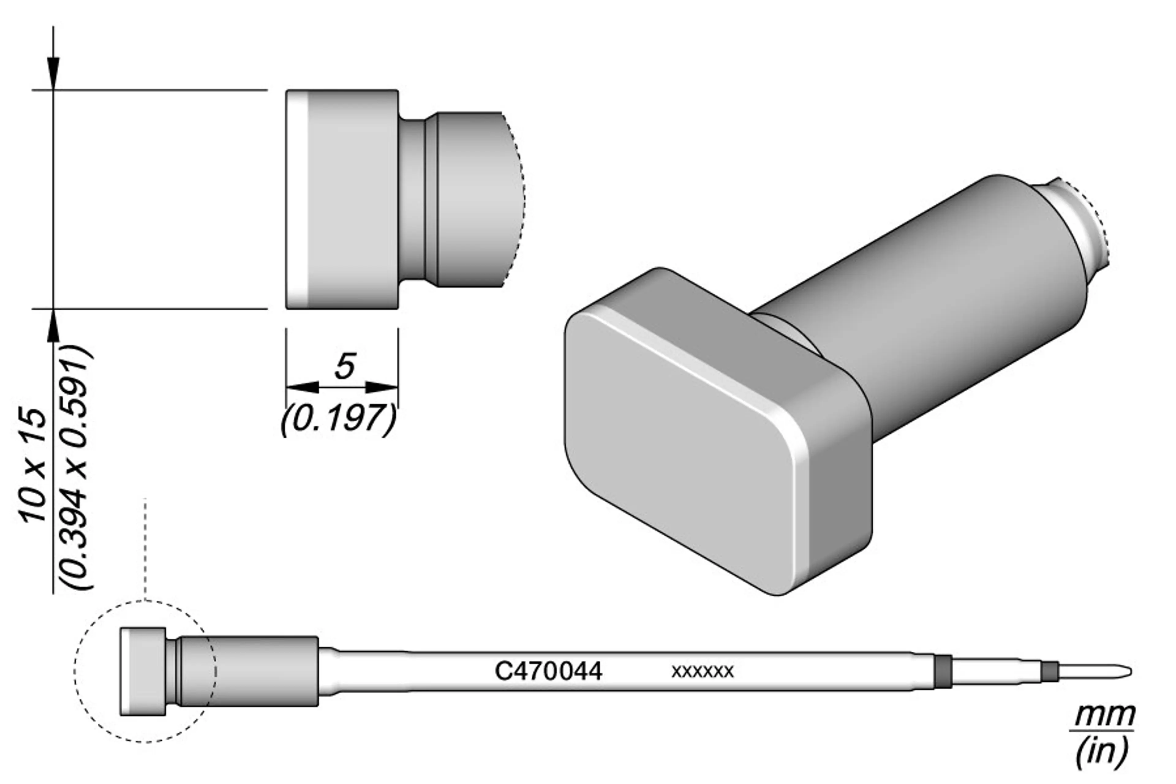 C470044 | Cartridge, Flat 10 x 15