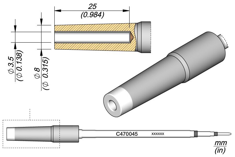 C470045 | Cartridge, Pin Ø3.5 image 1