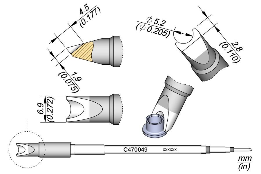C470049 | Cartridge, Pin/Connector Ø5.2 image 1