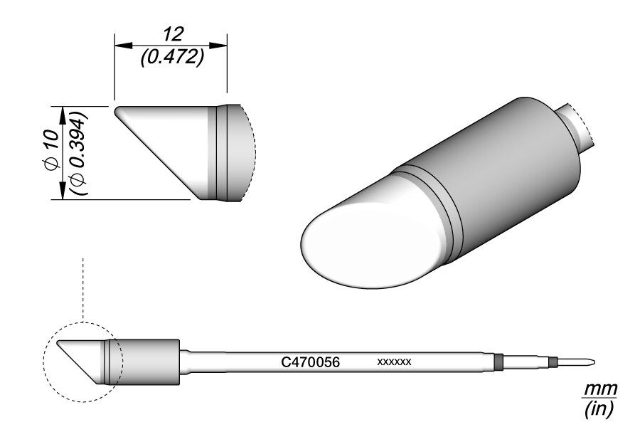 C470056 | Cartridge, Bevel Ø10.0 image 1