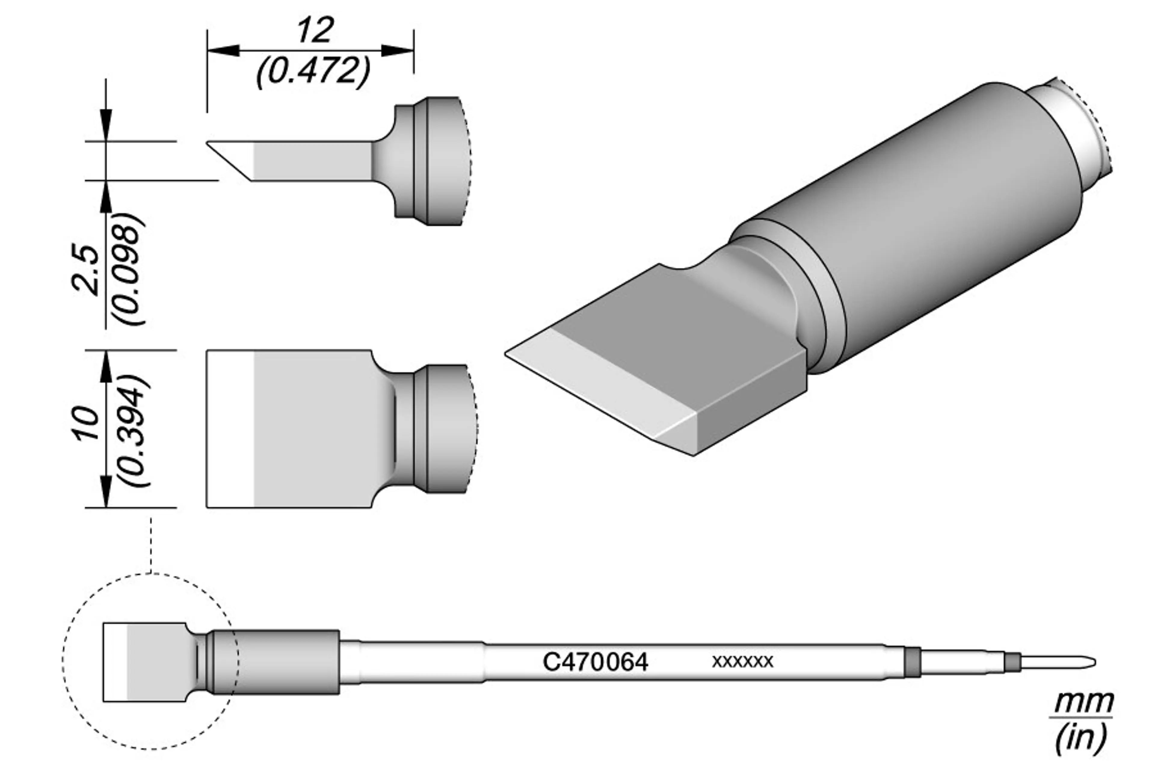 C470064 | Cartridge C470 Blade 10MM
