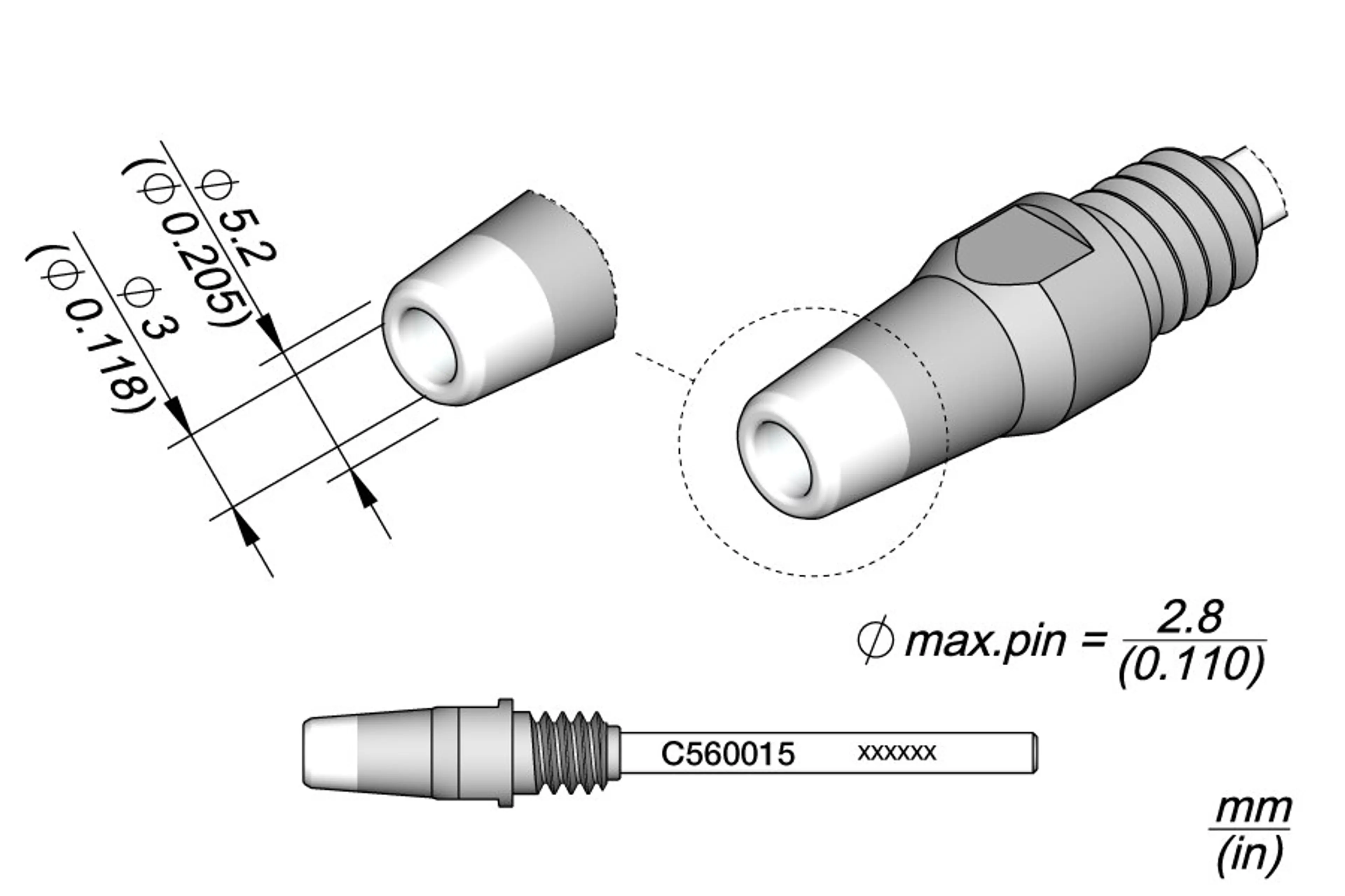 C560015 | Desoldering Tip Ø3