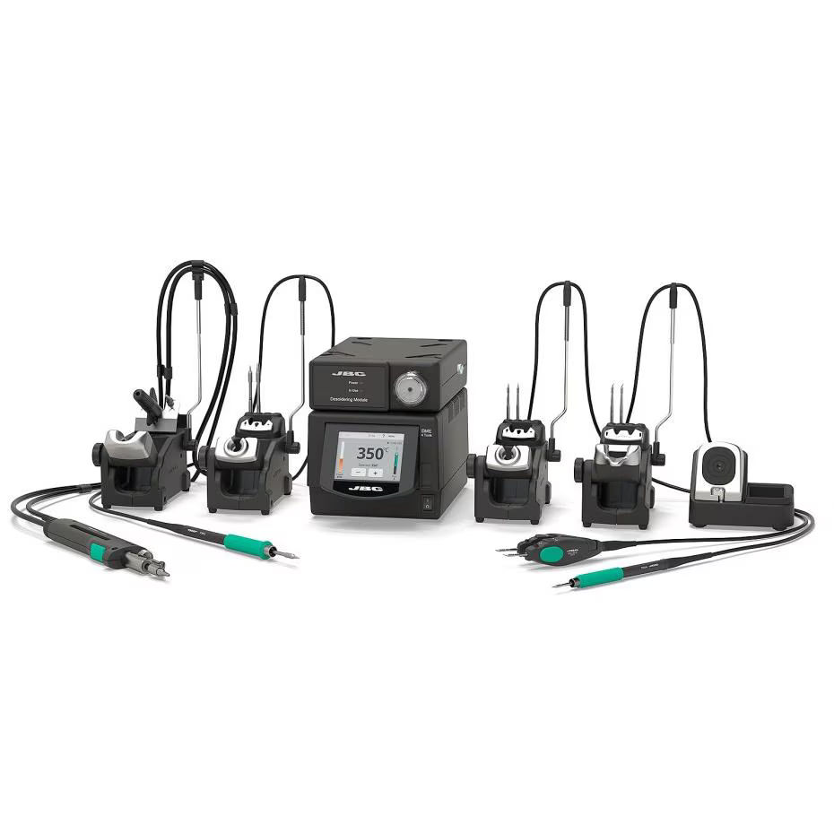 DMPVE-1QA | 120V 4 tools Precision Station with Pneumatic Pump, T245, T210 Handles, AM120 Tweezers and DR560 Desoldering Iron image 1