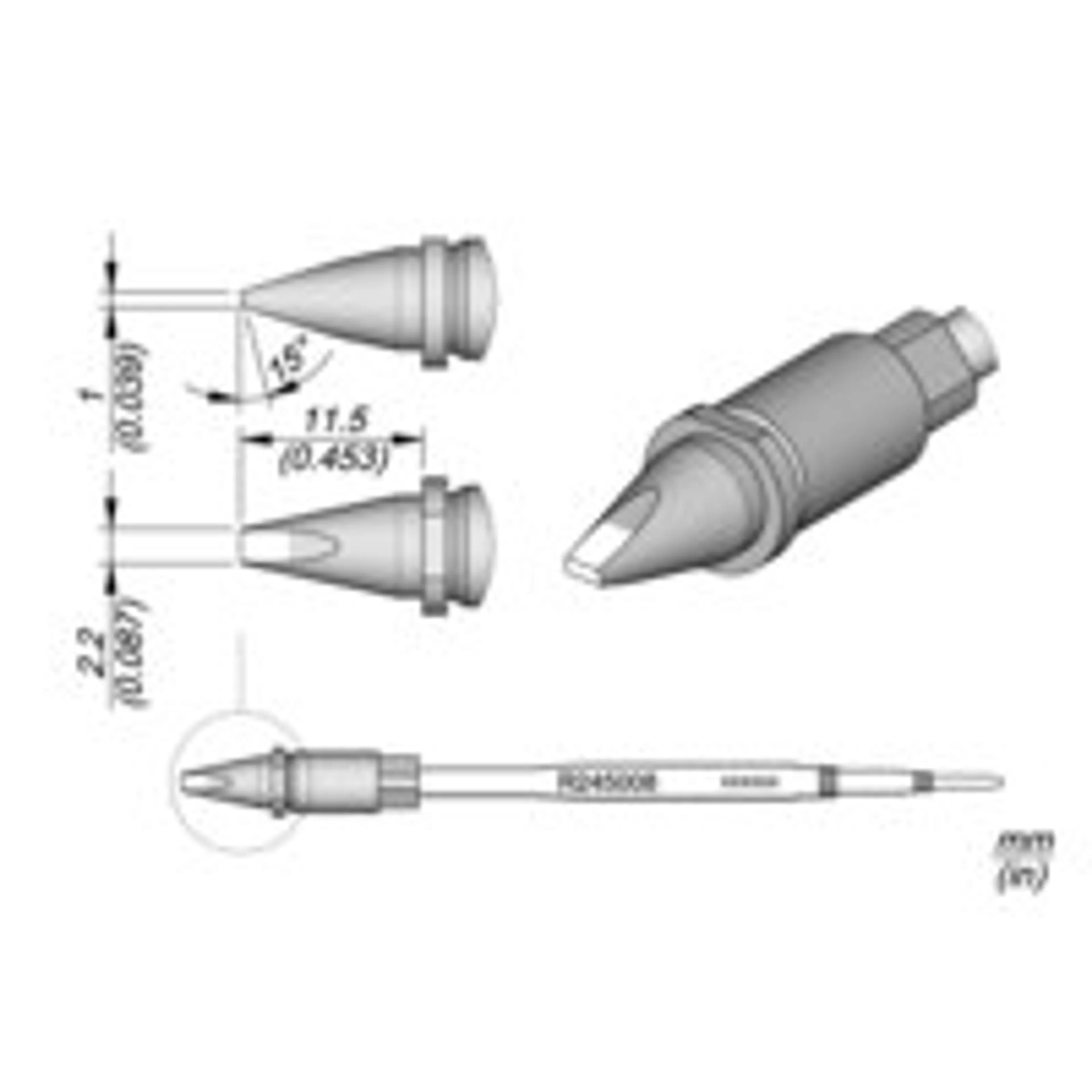 R245008 | Cartridge Chisel 2.2 x 1 S1