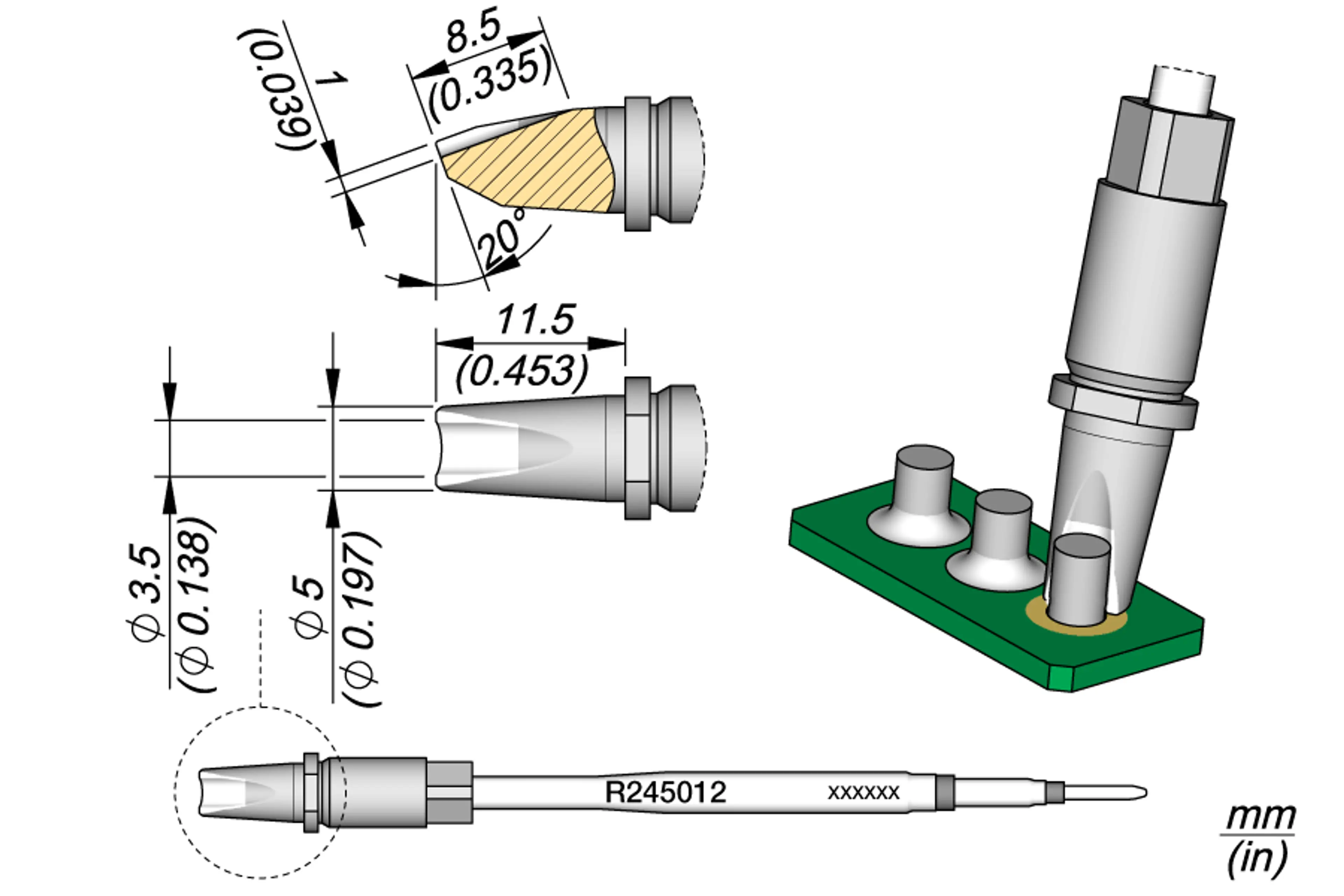 R245012 | Cart. Pin-Connector Ø 3.5 S1