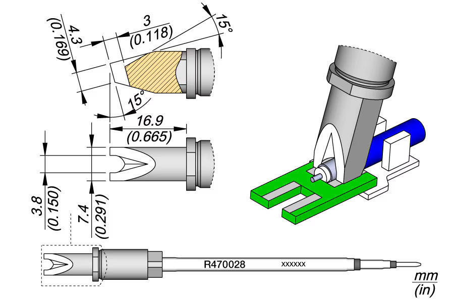 R470028 | Cartridge Pin / Conector Ø3,8 image 1