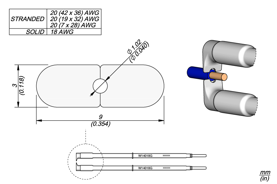 W14018G | Cartridges W140 18G 3mm image 1