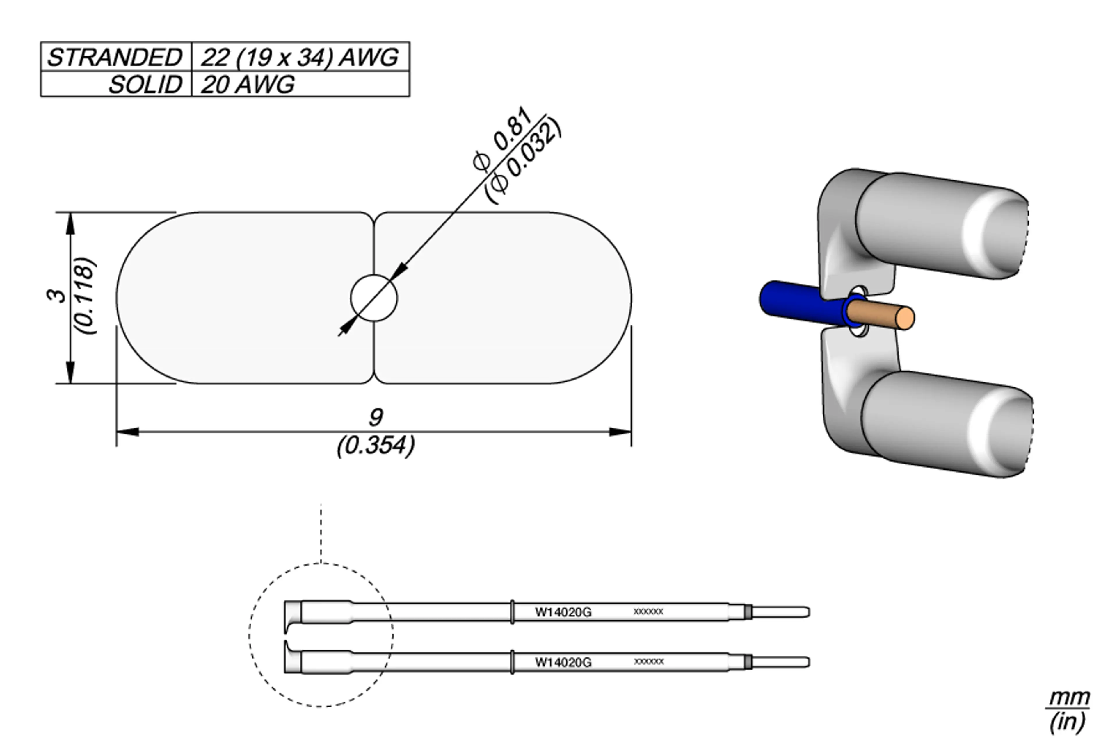 W14020G | Cartridges W140 20G 3mm