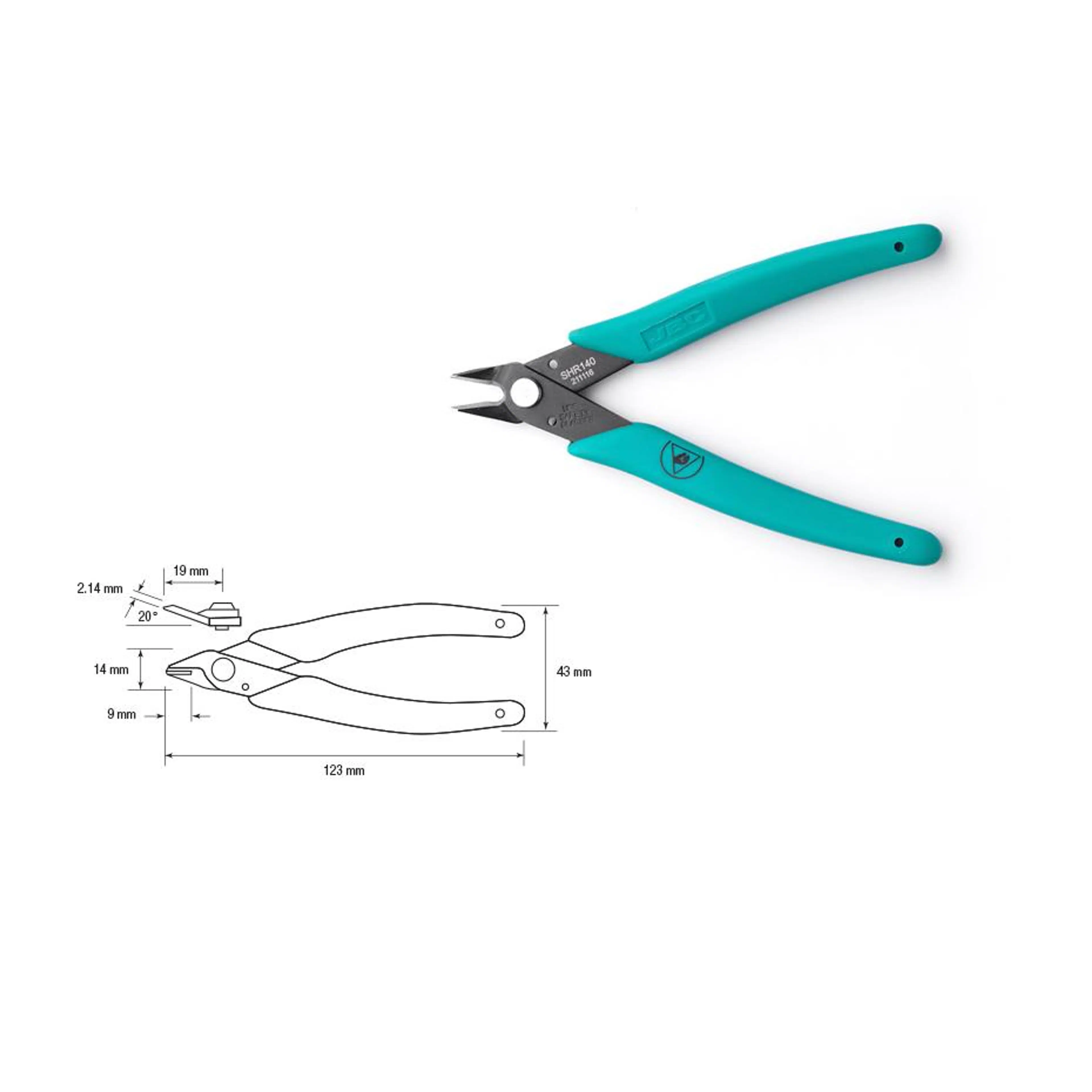 SHR140 | Extended life side shears, 20 AWG