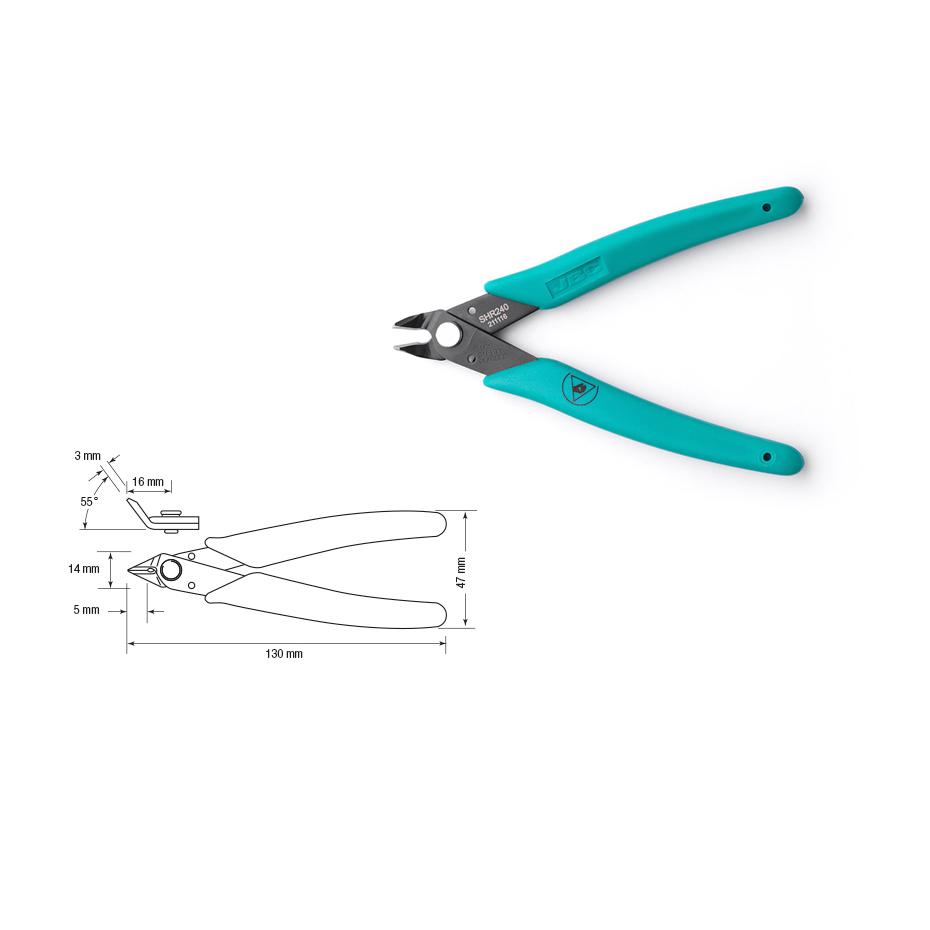 SHR240 | 55 degree angle shears, 20 AWG image 1