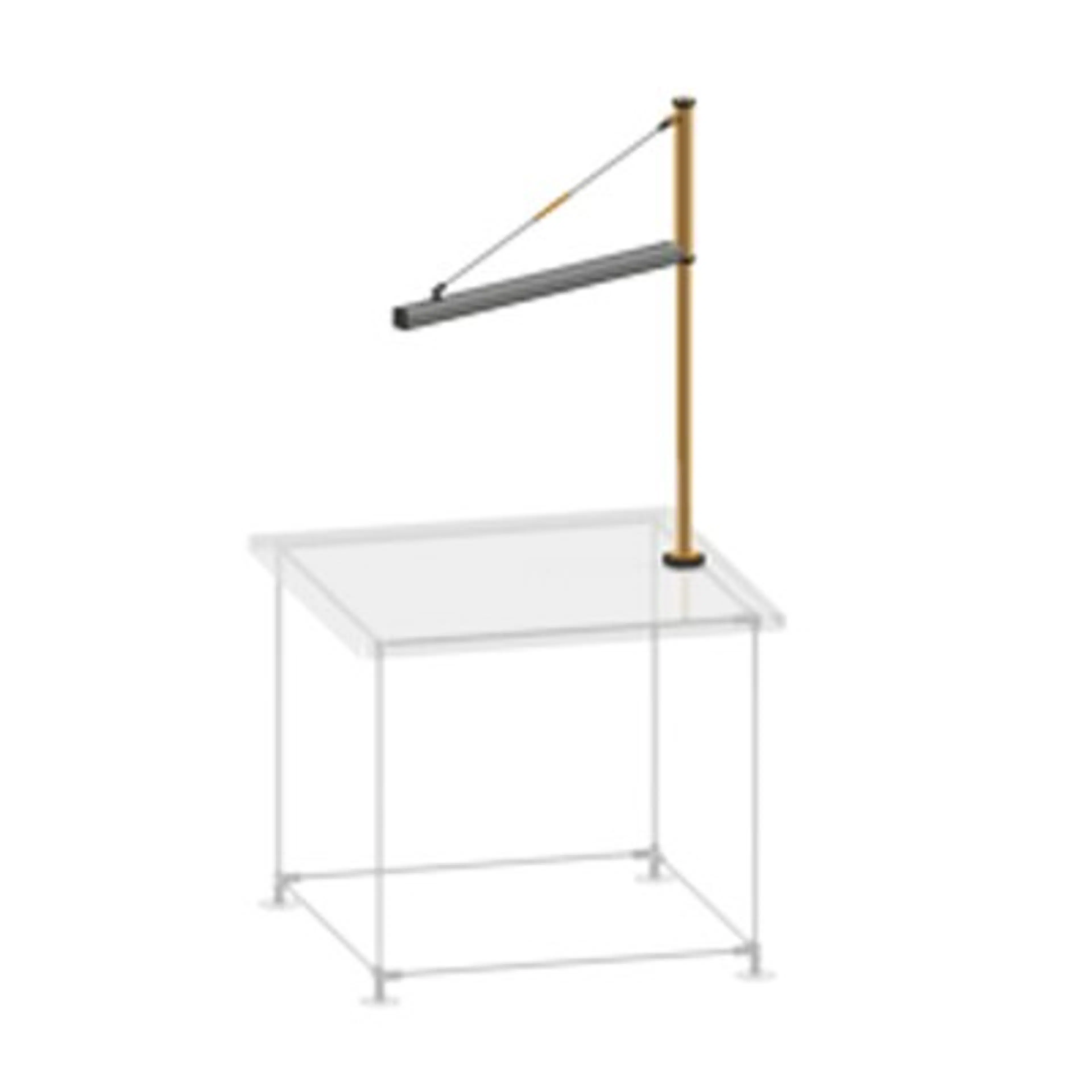 MJBA2000 | Jib Crane, Bench mount, 30 lb cap, 6 ft boom