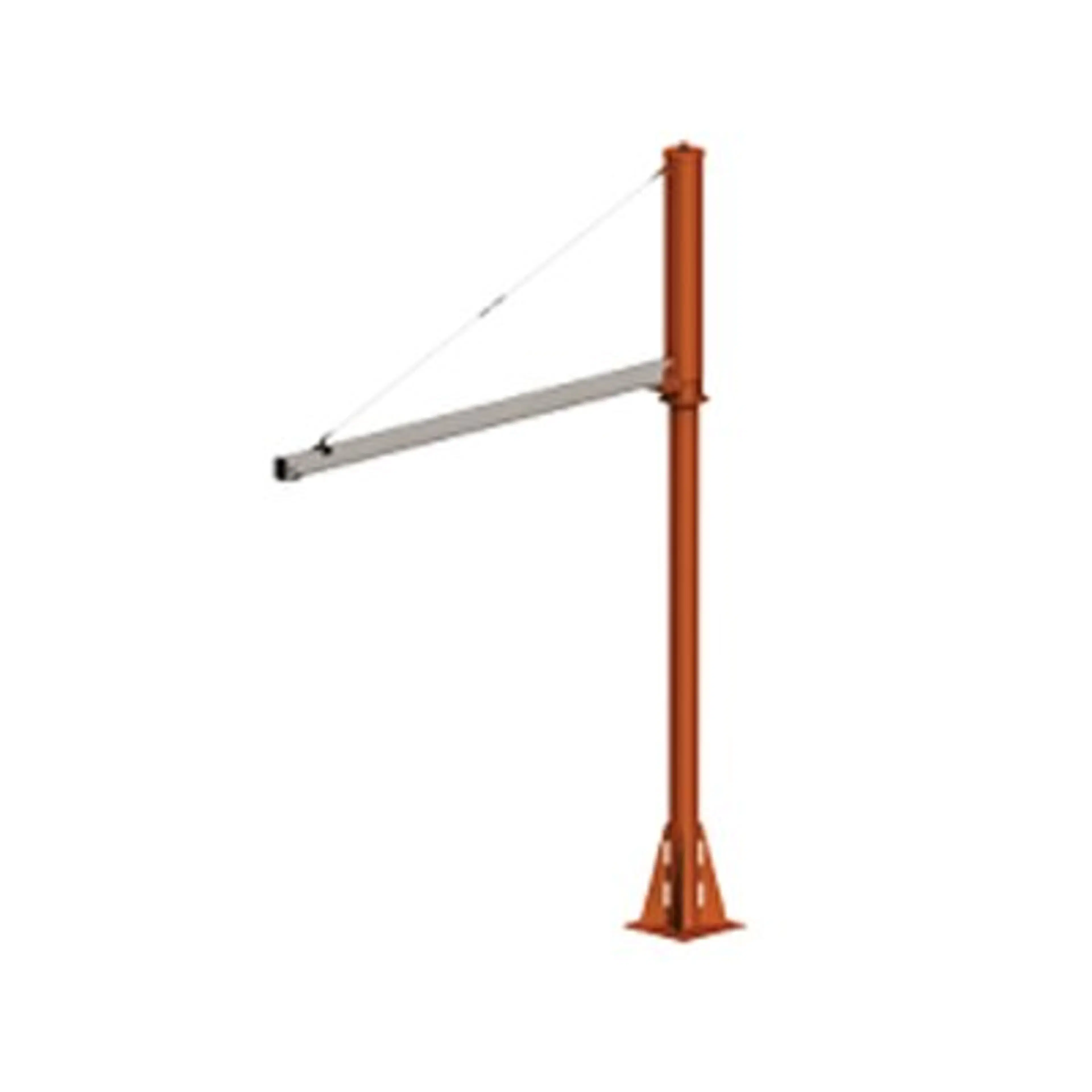 MJBA2200 | Jib Crane, Floor mount, 800 lb cap, 15 ft boom